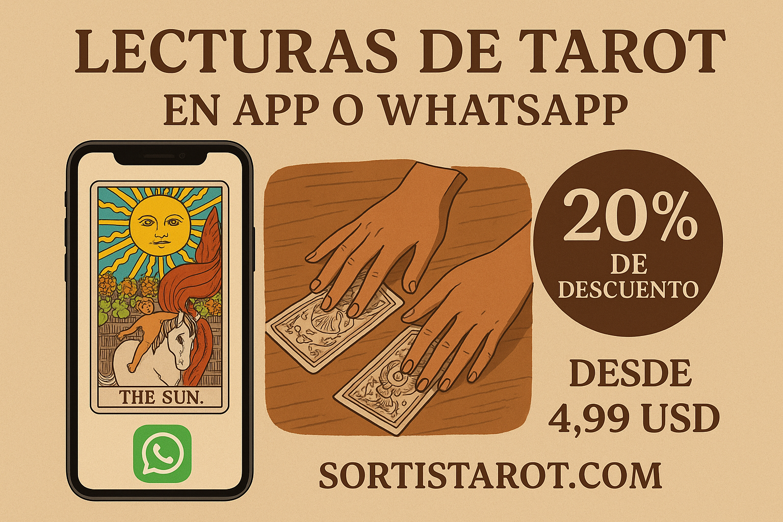 🔮 Sortis Tarot – Lecturas reales y canalizadas por WhatsApp