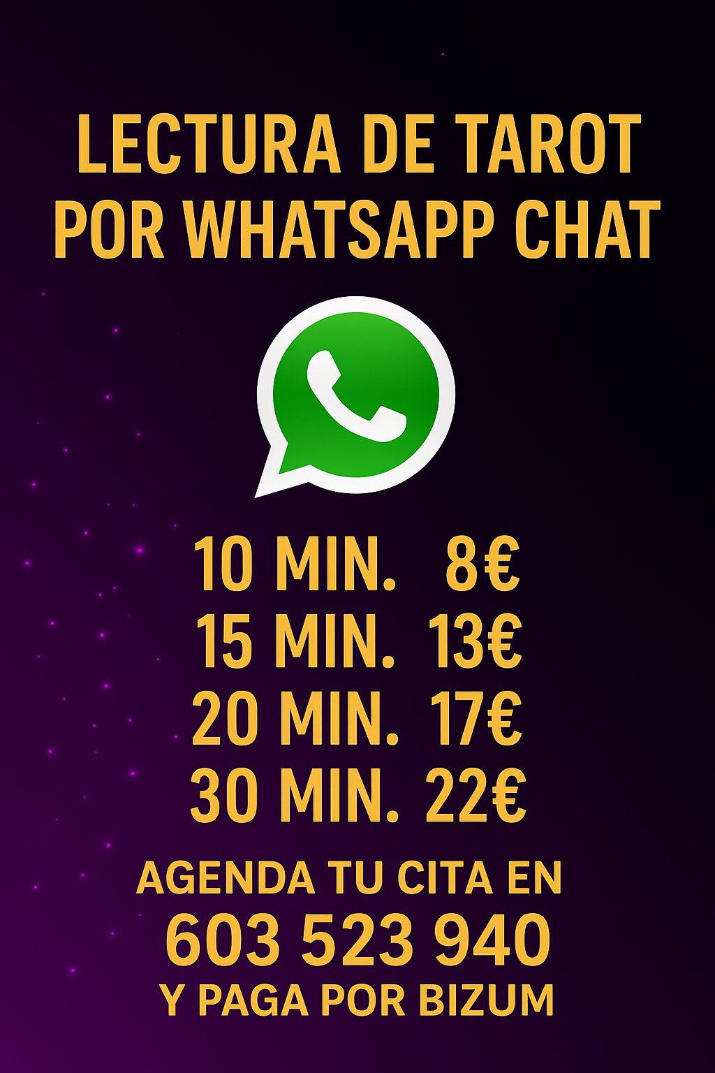 Tarot por WhatsApp – Consulta Rápida y Paga con Bizum