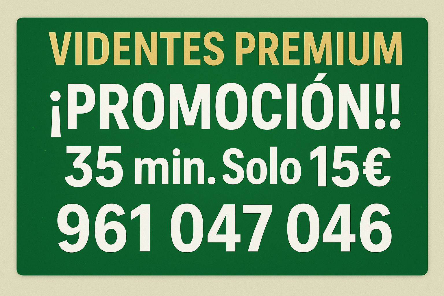 VIDENTES PREMIUM TAROTISTAS EXPERTOS 13€ 30 Minutos